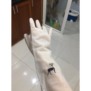 Găng Tay Rửa Bát Siêu Dai, Dáng Dài Tiện Dụng, Hình Con Hươu