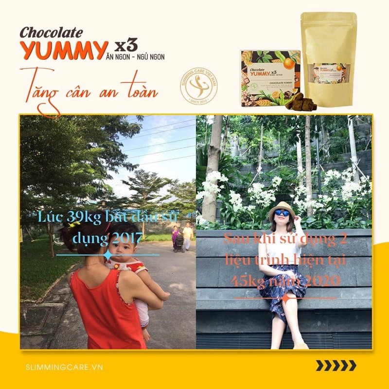Tăng cân thảo mộc Chocolate Yummyx3 3-6kg/ tháng | BigBuy360 - bigbuy360.vn