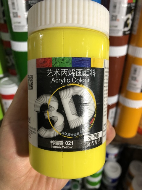 Màu acrylic 3D hãng Chinjoo- 300ml