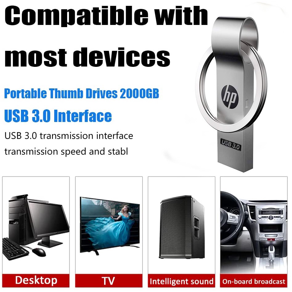 Hp Ổ Đĩa Mềm usb 3.0 tb 1 2tb Tốc Độ Cao Chống Nước otg