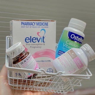 [Có Tem Chemist] COMBO 4 SP BẦU ÚC - BỘ TỨ Vitamin Úc - ELEVIT bầu, CANXI bầu, DHA bầu, SẮT bầu