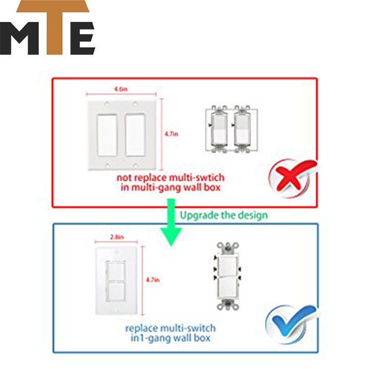 Công tắc cảm ứng âm tường Wifi thông minh Tuya