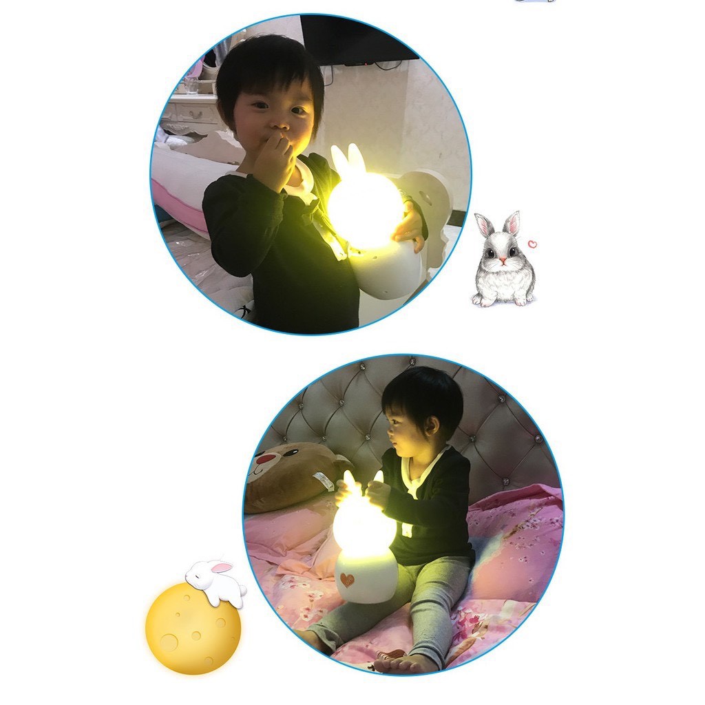 Đèn ngủ để bàn sạc điện độc đáo Bunny