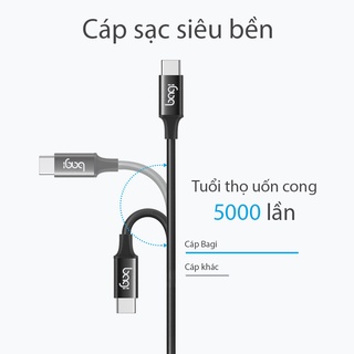 Cáp sạc type C to type C Hàng Bagi chính hãng PD-C100