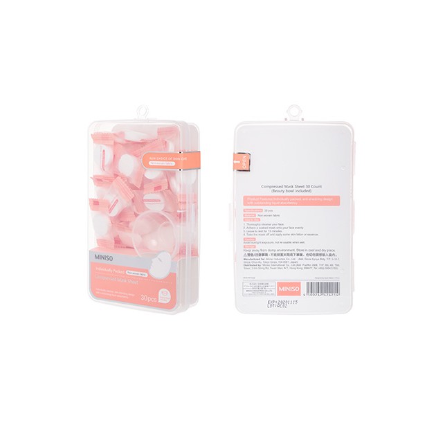 Mặt nạ nén Miniso (30 miếng)