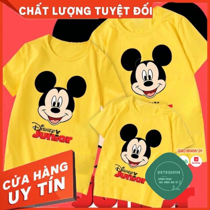 Đồ đôi mẹ và bé - Áo thun gia đình - Thun cotton dày dặn, mẫu GD0026TV Áo thun giá sỉ