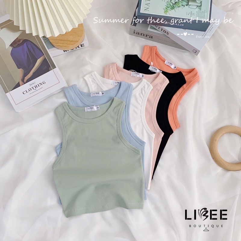 Áo croptop 3 lỗ bozip co giãn cho bạn nữ từ 40-58kg-23A00001