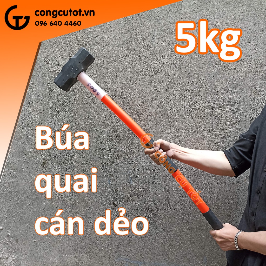 Búa lục giác cán nhựa 950mm x 5kg LS+