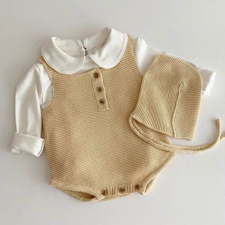 Áo Cotton Cổ Cánh Sen Mặc Cùng Quần Yếm, Váy Và Quần Cạp Cao Cho Bé Gái Siêu Xinh