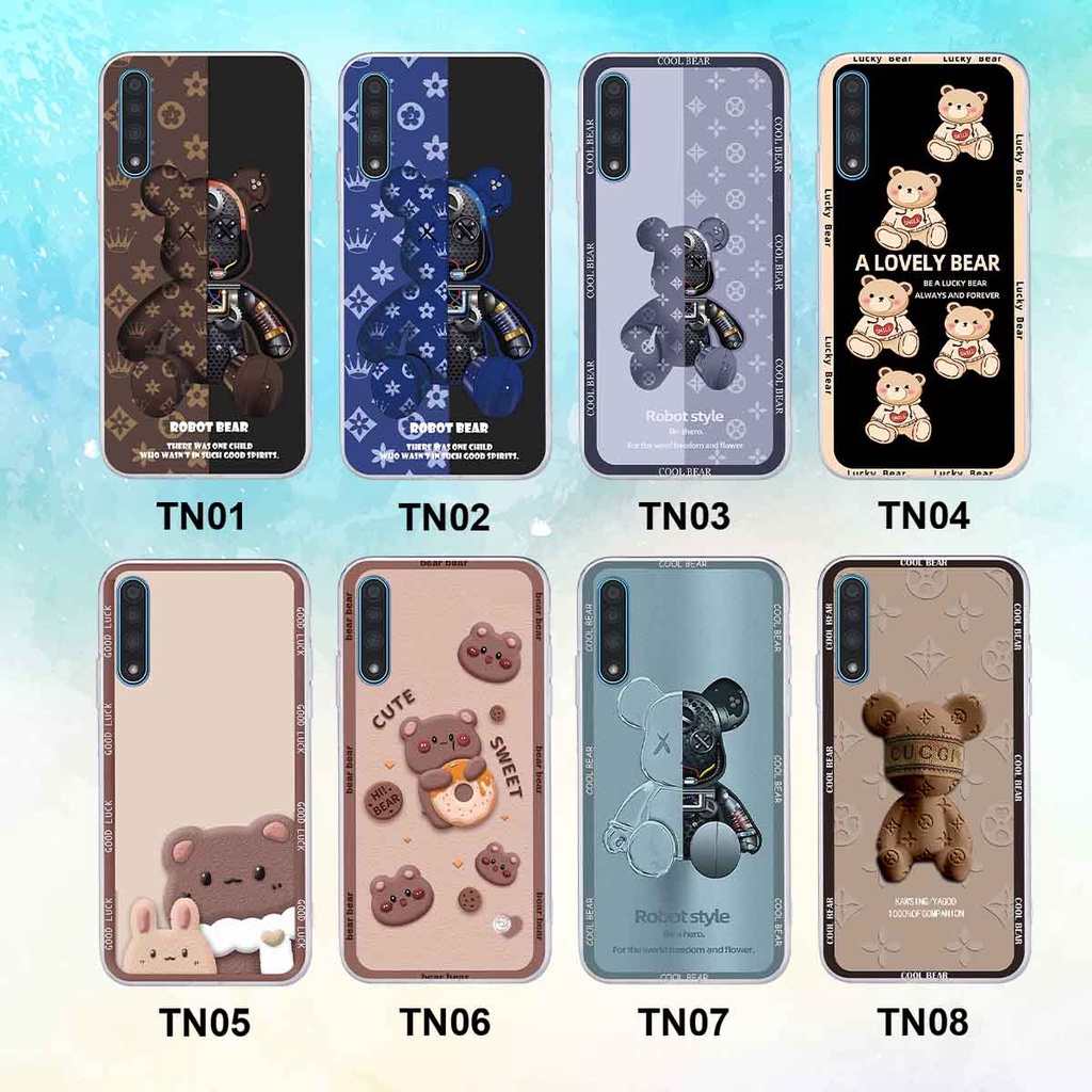 Ốp Vsmart Live bear brick, gấu đáng yêu, dễ thương