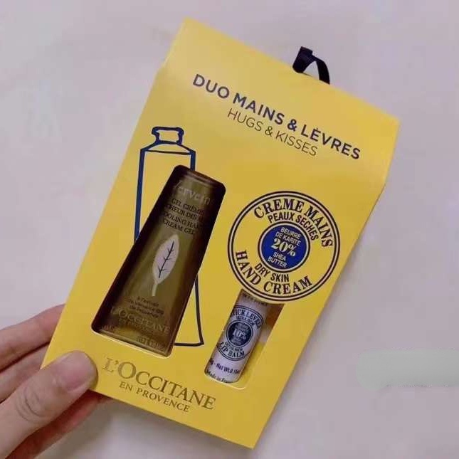 Set 2 Tuýp Kem Dưỡng Da Tay Và Son Dưỡng Môi L 'Occitane