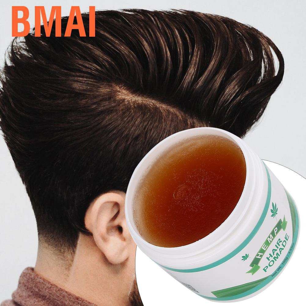 Bmai Hair Styling Wax  Strong Holding Modeling Pomade Hairstyle Cream Long‑Lasting Edge Control Gel or Men and Women 100g