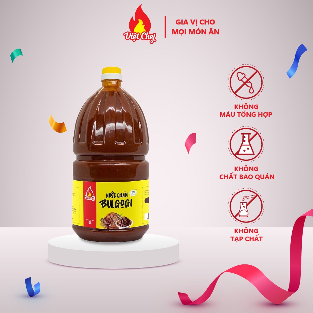 Nước Chấm Thịt Nướng BULGOGI Hàn Quốc Can 2 Lít, Sốt Chấm Thịt Nướng BULGOGI - Gia Vị Hoàn Chỉnh Cho Món Nướng Siêu Ngon