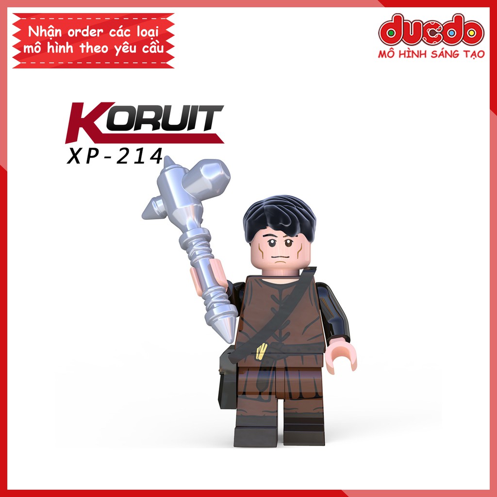 Minifigures lính trung cổ Trò chơi vương quyền - Đồ chơi Lắp ghép Xếp hình Mini Game of Thrones Koruit Mô hình KT1029