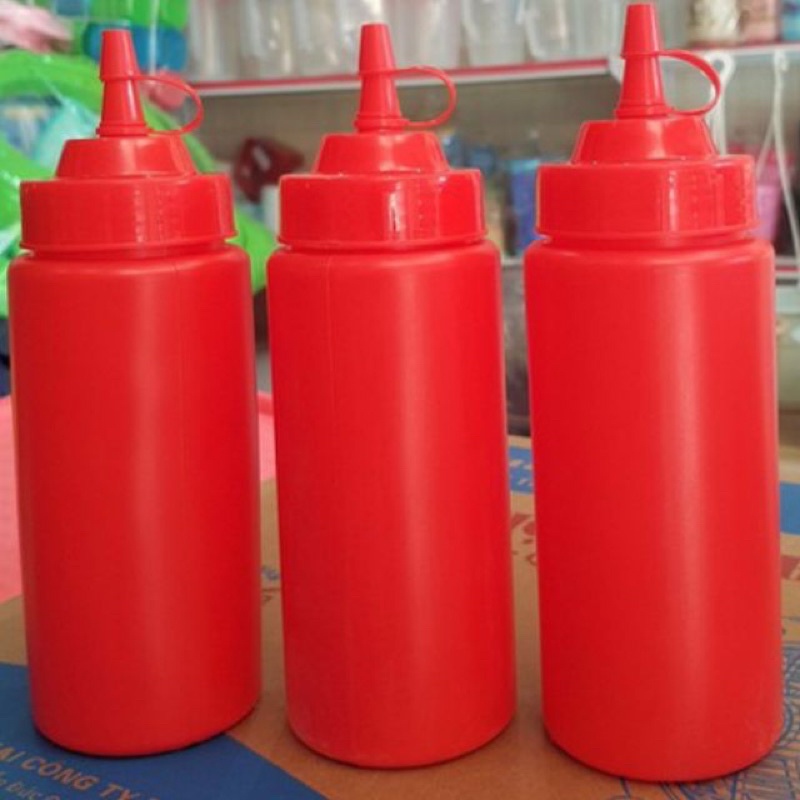 Chai nhựa đựng tương ớt, tương cà, sốt mayonnaise 500 ml, 650 ml Song Long