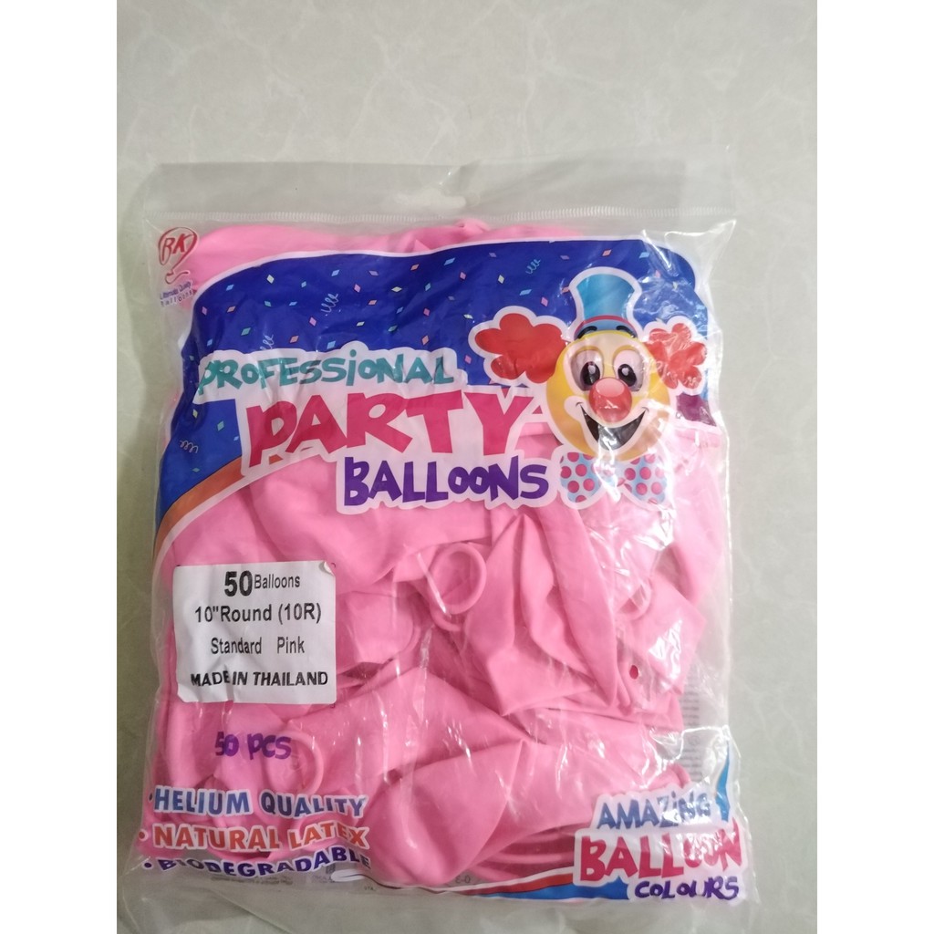 Bịch 50 bong bóng tròn Thái Lan loại lớn 10 inch