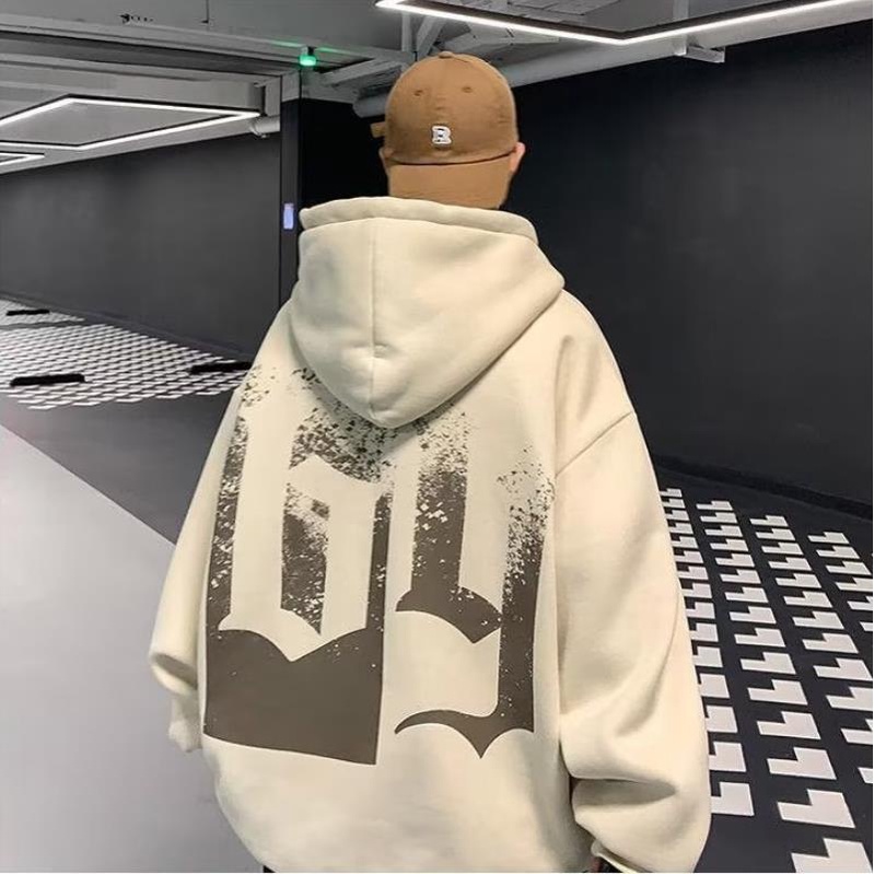 Áo Hoodie Dáng Rộng Tay Dài In Họa Tiết Sáng Tạo Thời Trang Mùa Thu Cho Nam Và Nữ