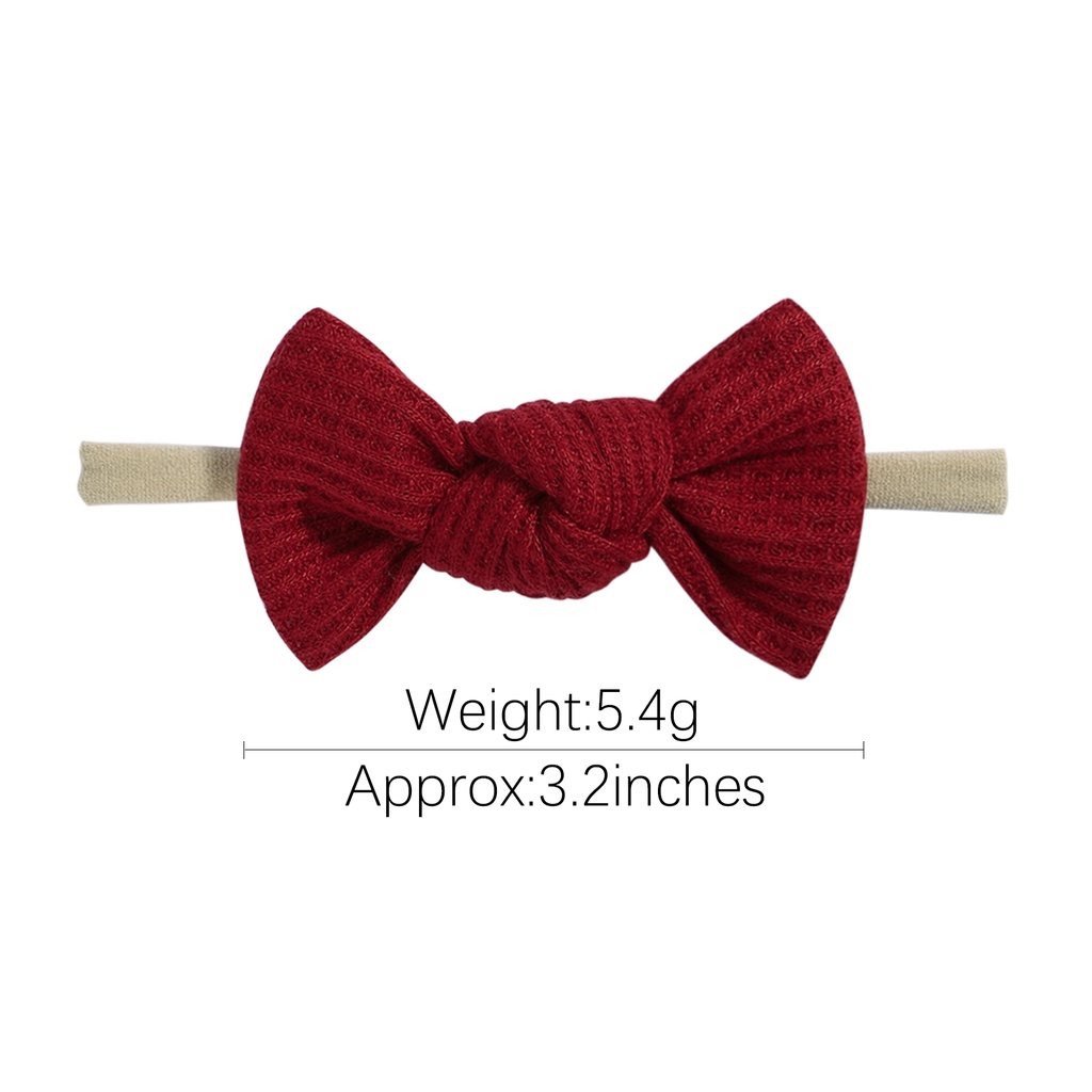 Băng đô KIDSBOWS đính nơ màu trơn đáng yêu dành cho bé gái