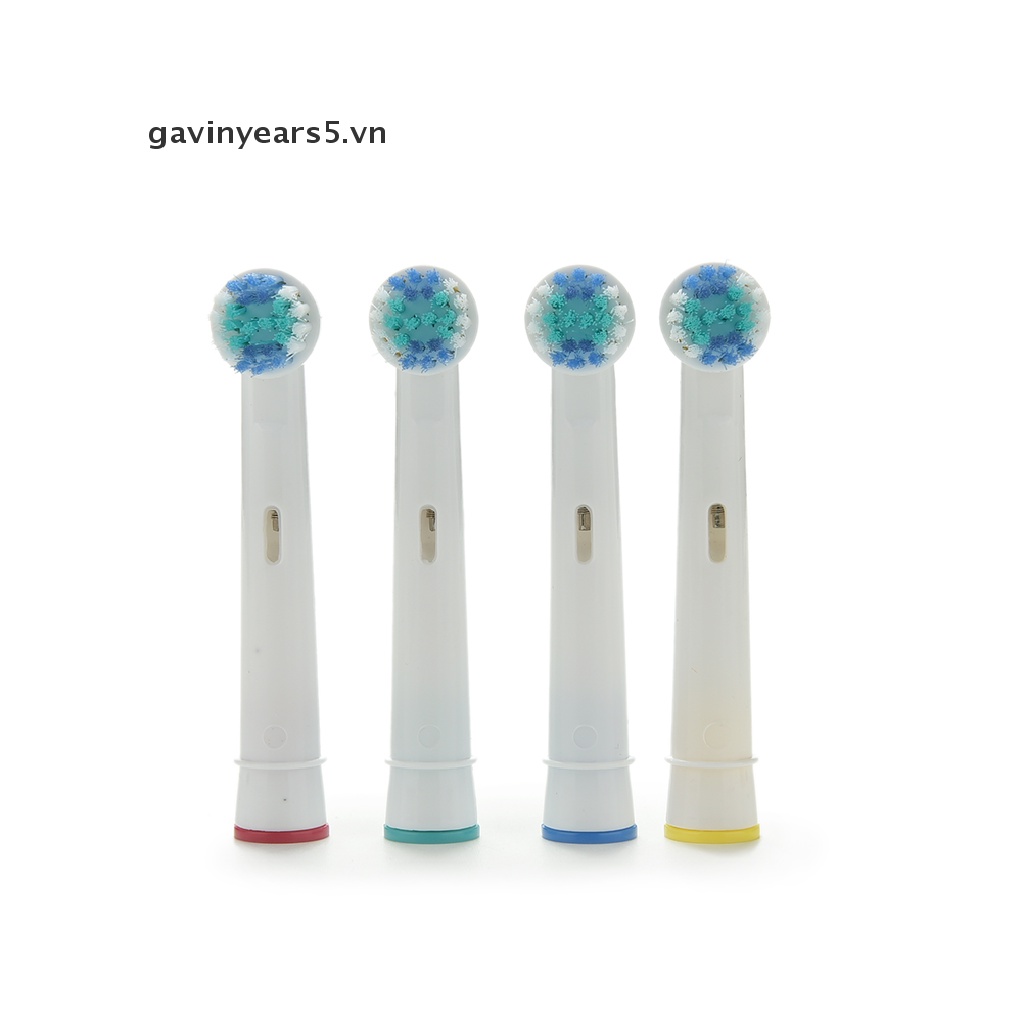Set 4 Đầu Bàn Chải Đánh Răng Điện EB17-4 Thay Thế Màu Trắng Cho Braun Oral B