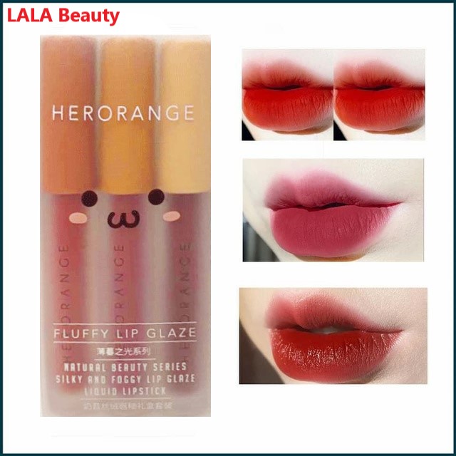 (Hàng Mới Về) Son Môi Trang Điểm Màu Sắc Thời Trang Thương Hiệu Herorange