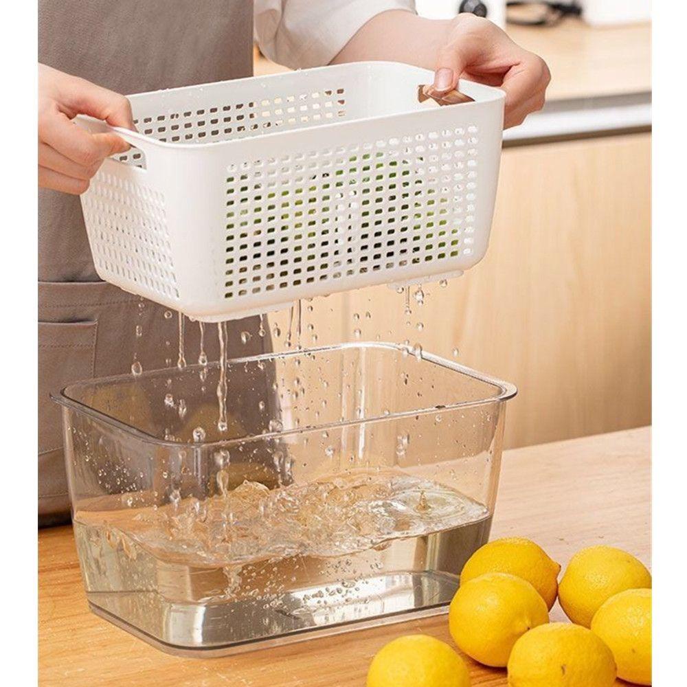 KUNHEV Mẫu Đơn Hộp Đựng Trái Cây / Rau Củ Quả Trong Tủ Lạnh Có Thể Phân Loại Chống Ẩm Thiết Kế Đơn Giản Tươi Mới Dành Cho