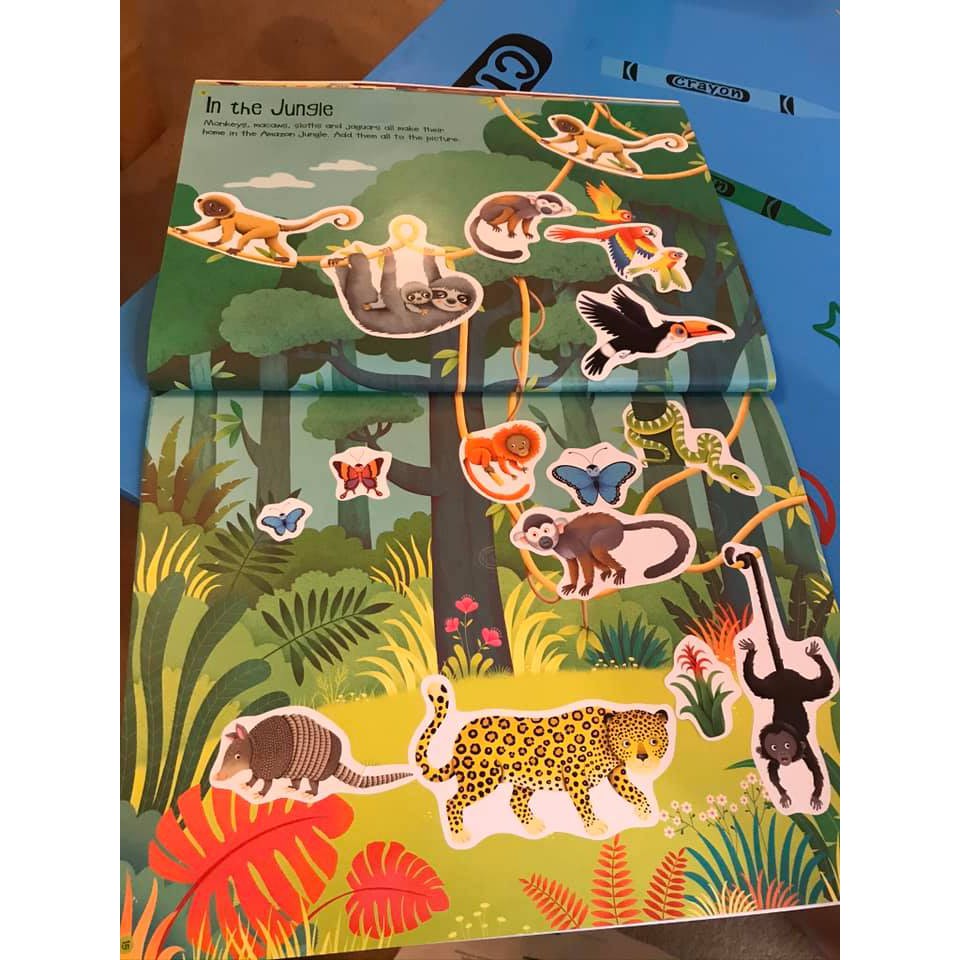 Sách dán sticker Usborne nhiều chủ đề cho bé học tiếng anh hiệu quả | BigBuy360 - bigbuy360.vn