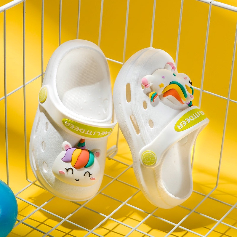 Dép Ba Lỗ Hoạt Hình Thỏ / Vịt Vàng / Khủng Long Nhỏ Phong Cách Mùa Hè Cho Bé Trai / Bé Gái
