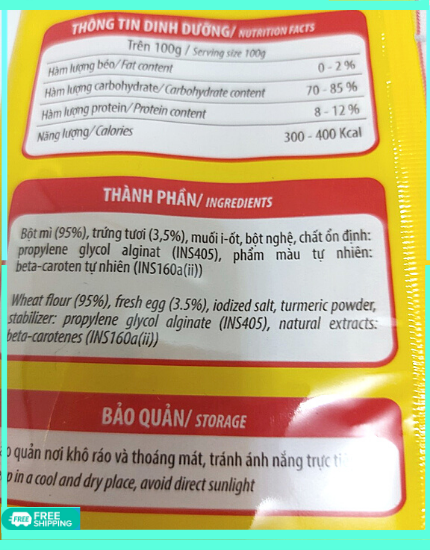 Mì trứng Cao Cấp 500g
