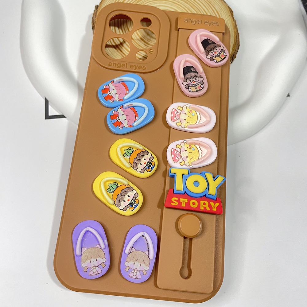 dép hoạt hình Resin phụ kiện dép Crocs charm DIY khóa giày crocs jibbitz Nhựa trang sức Phụ kiện trang trí giày crocs nút trang trí điện thoại di động Nắp đậy / Khung ảnh / Cốc nước / Túi Nguyên liệu làm phụ kiện handmade sáng tạo
