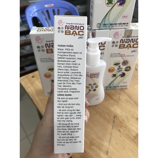 DUNG DỊCH VỆ SINH PHỤ NỮ NANO BẠC( chai 100ml)