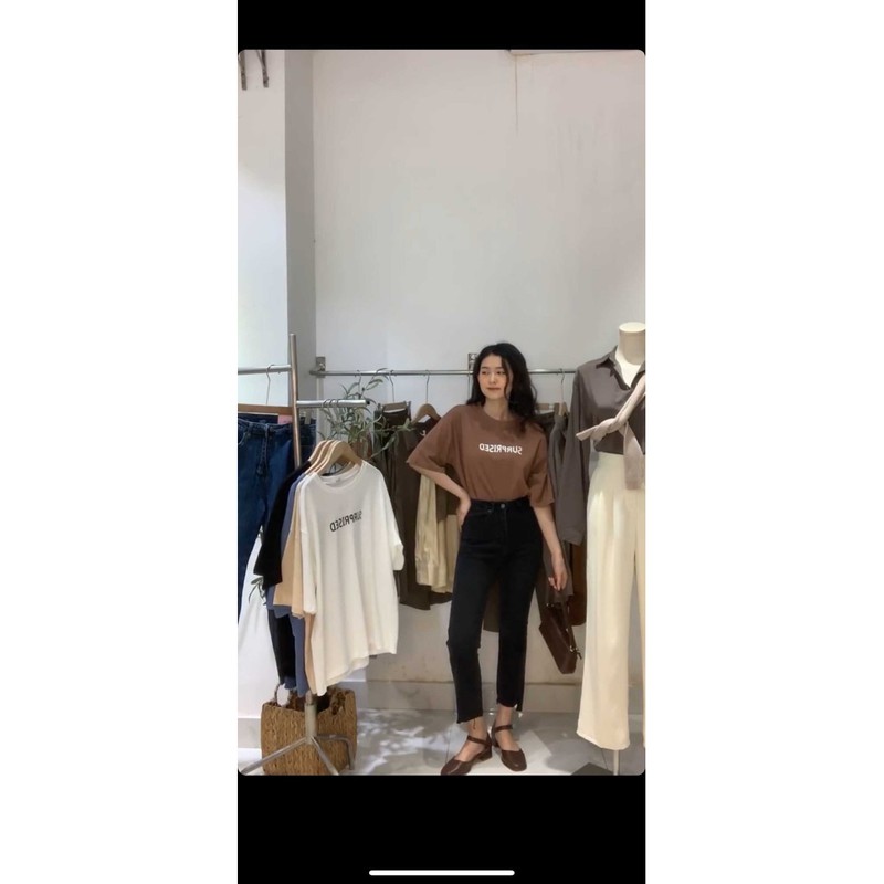 Quần jeans đen ôm củe The Delia