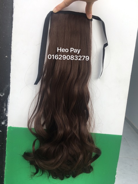 Tóc giả nữ đẹp ❤️ FREESHIP❤️ tóc cột xoăn 40cm