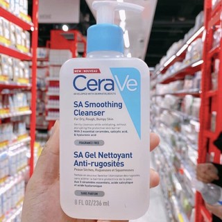 Sữa Rửa Mặt Cerave SA Smoothing Cleanser Cho Da Thô Ráp & Sần Sùi