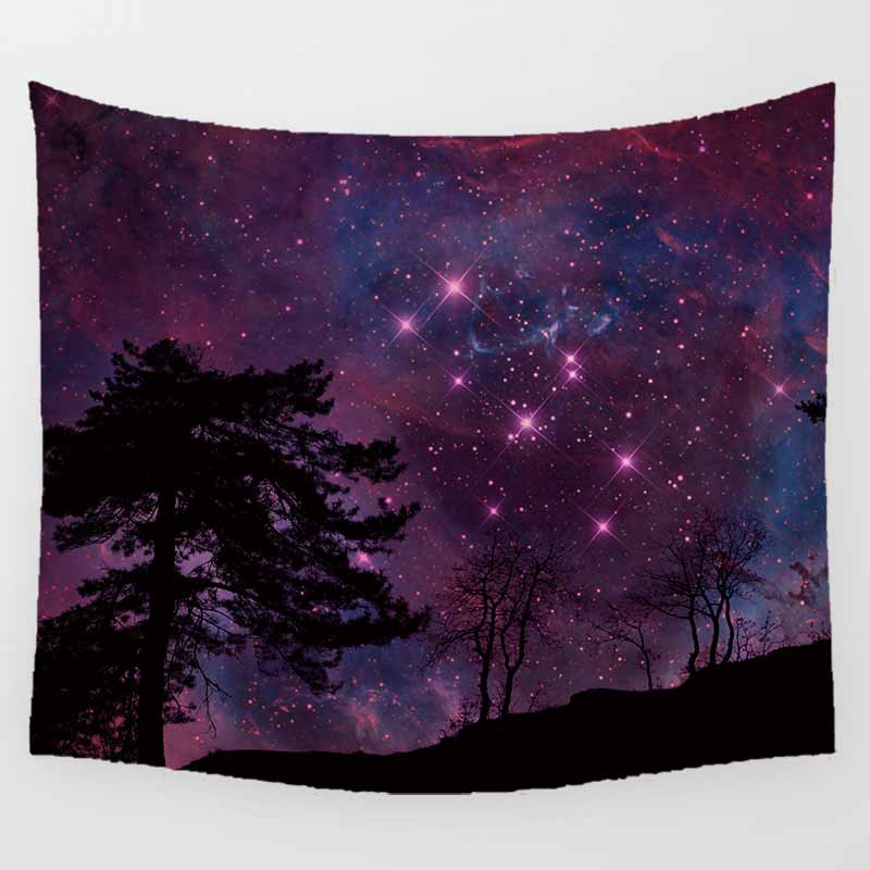 Stars and moon on the sea abstract beautiful  mandala wall art tapestry bedroom decor wall hanging tapestry