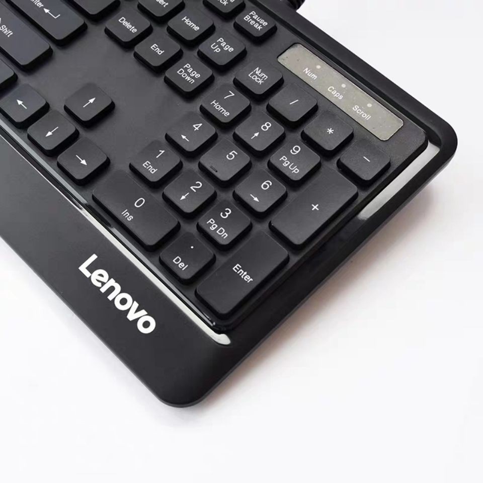 Bộ bàn phím và chuột có dây Lenovo KM102 chính hãng máy tính để xách tay chống nước văn phòng