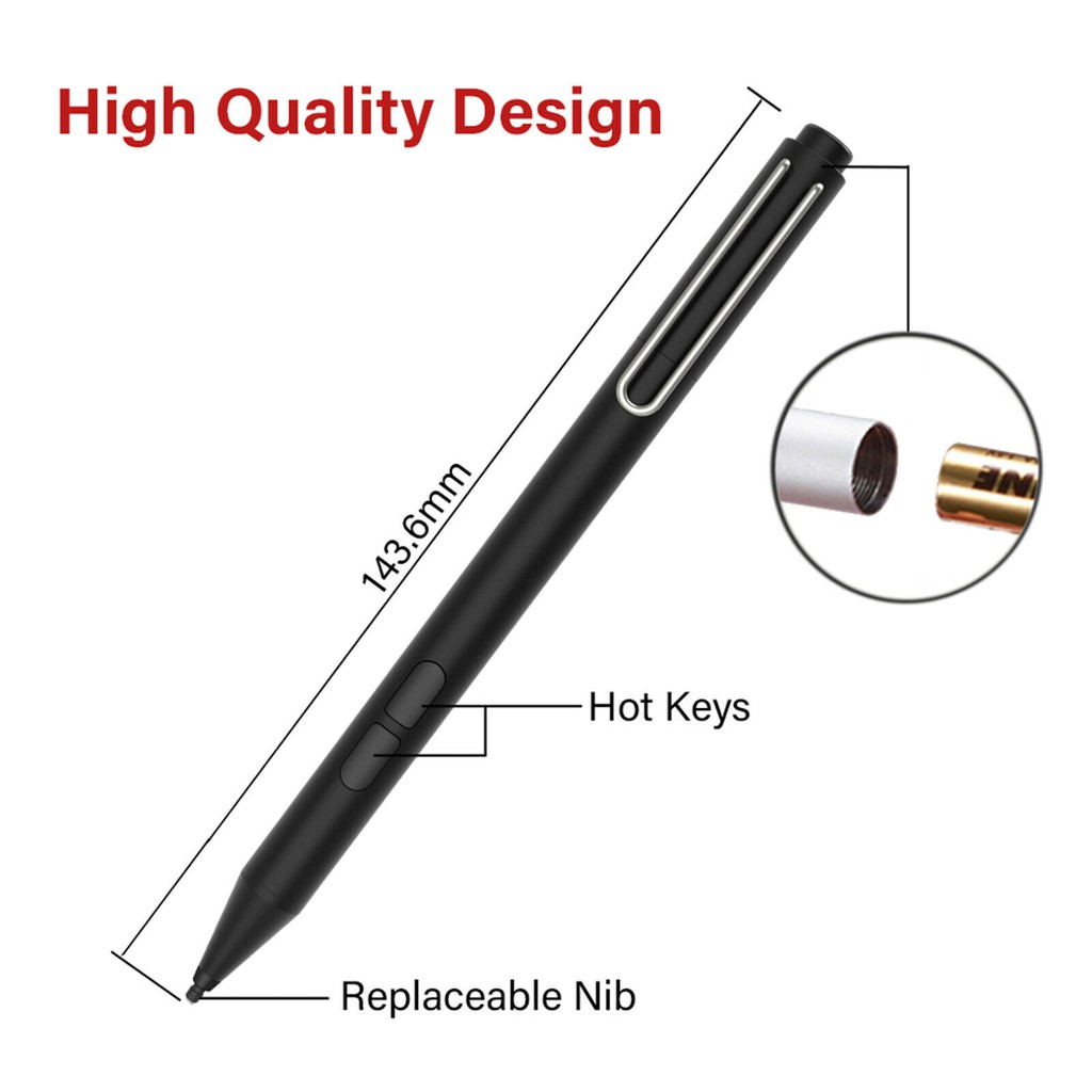 Bút cảm ứng Surface Pen dành cho Microsoft Surface Go Pro 3 4 5 6 Đầu bút có thể thay thế Độ tụ Chữ viết tay Bút cảm ứng từ tính 