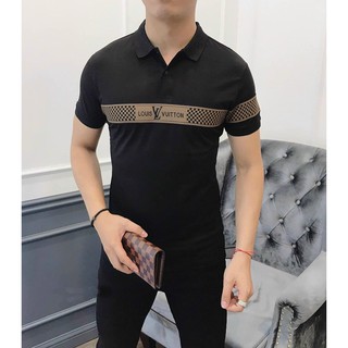 Áo Thun Cotton Nam H&P-CTTX001 Áo Thun Cổ Trụ Hàn Quốc Body