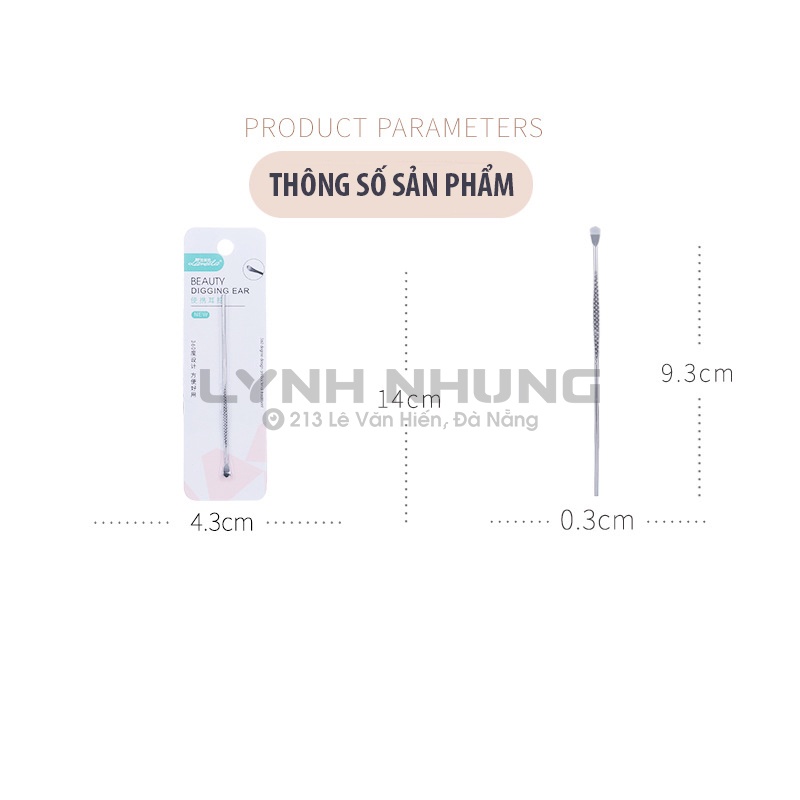Dụng cụ lấy ráy tai bằng kim loại B0762