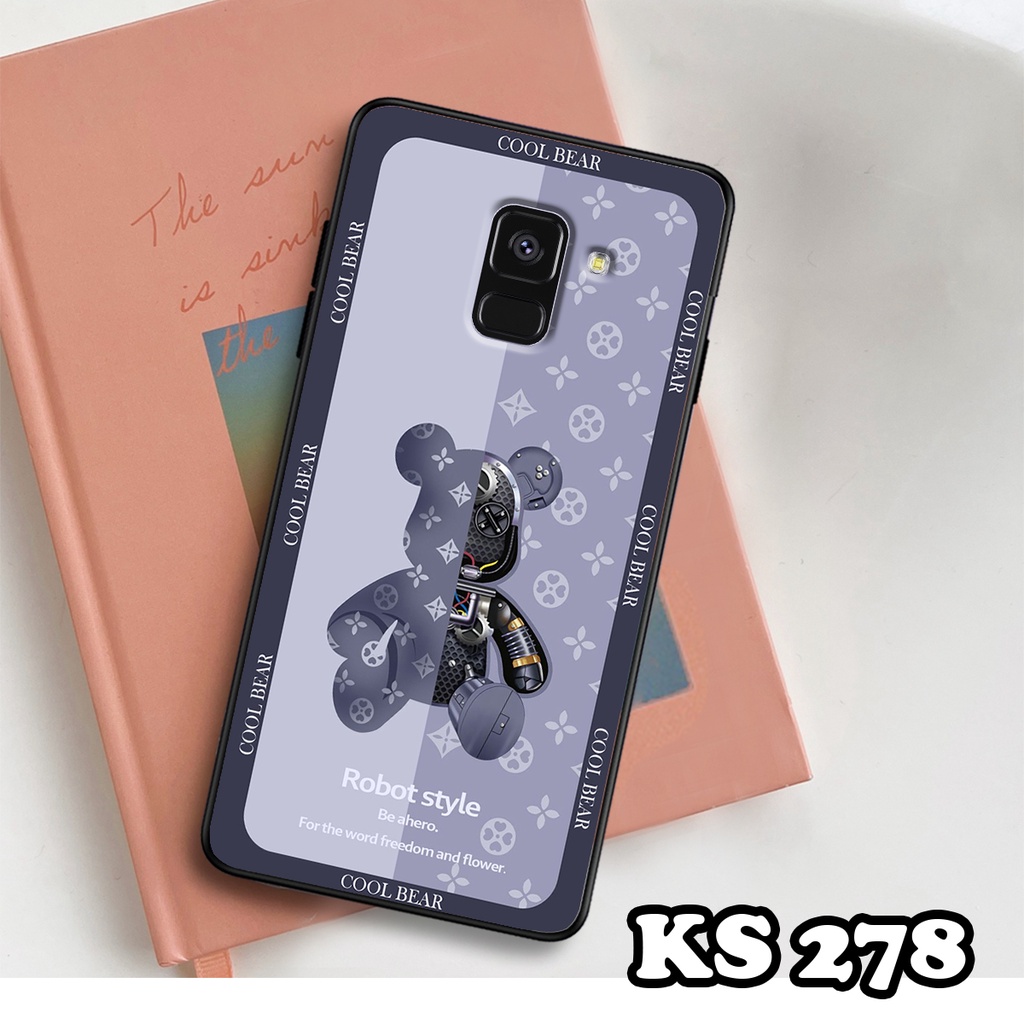 Ốp lưng Samsung A8 2018 - A8 Plus - A8 Star - Ốp Samsung in hình Gấu B.Ŗİ.ÇK - Lưng nhám viền TPU cao cấp
