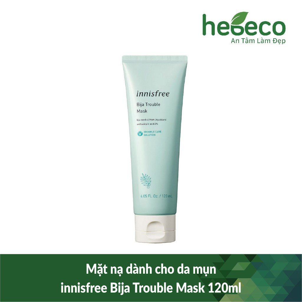 Mặt nạ dành cho da mụn innisfree Bija Trouble Mask 120ml - Hàn Quốc Chính Hãng