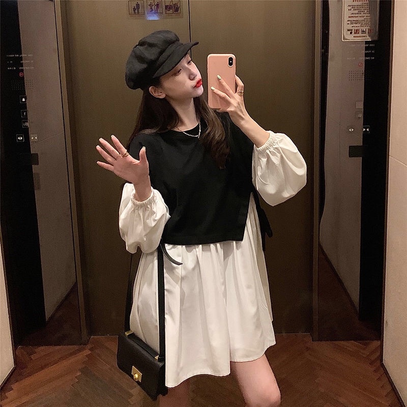 Áo Babydol Màu Phối Tay Dài Thắt Nơ Một Bên xinh xắn - Mã: 81🍓 TV-Fashion