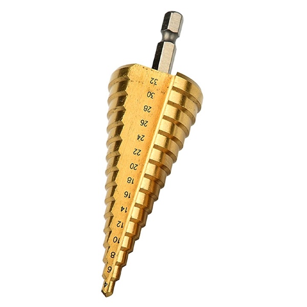 Mũi Khoan Tháp Chất Lượng Cực Cao Phủ TITANIUM Khoét Lỗ Tròn Gỗ, Thép