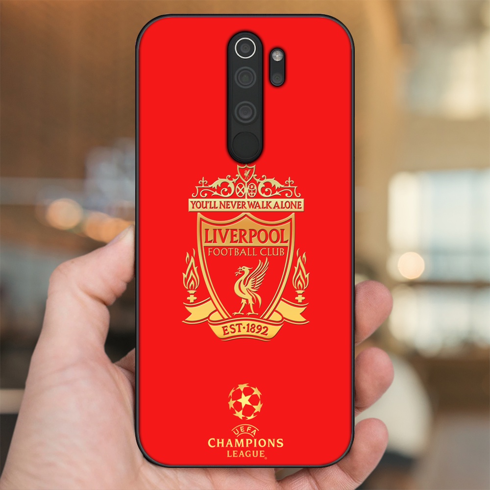 Ốp lưng Xiaomi Redmi Note 8 Pro viền đen in hình Liverpool FC
