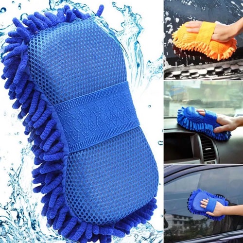 Găng tay rửa xe sợi Microfiber chuyên dùng lau rửa cho ô tô, xe hơi tiện lợi