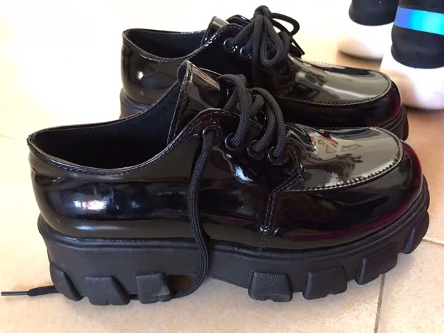 (Sẵn) Giày oxford nữ đế cao da Pu bóng dáng Ulzzang hàn quốc độn đế - 3 ảnh thật cuối (G1) | BigBuy360 - bigbuy360.vn