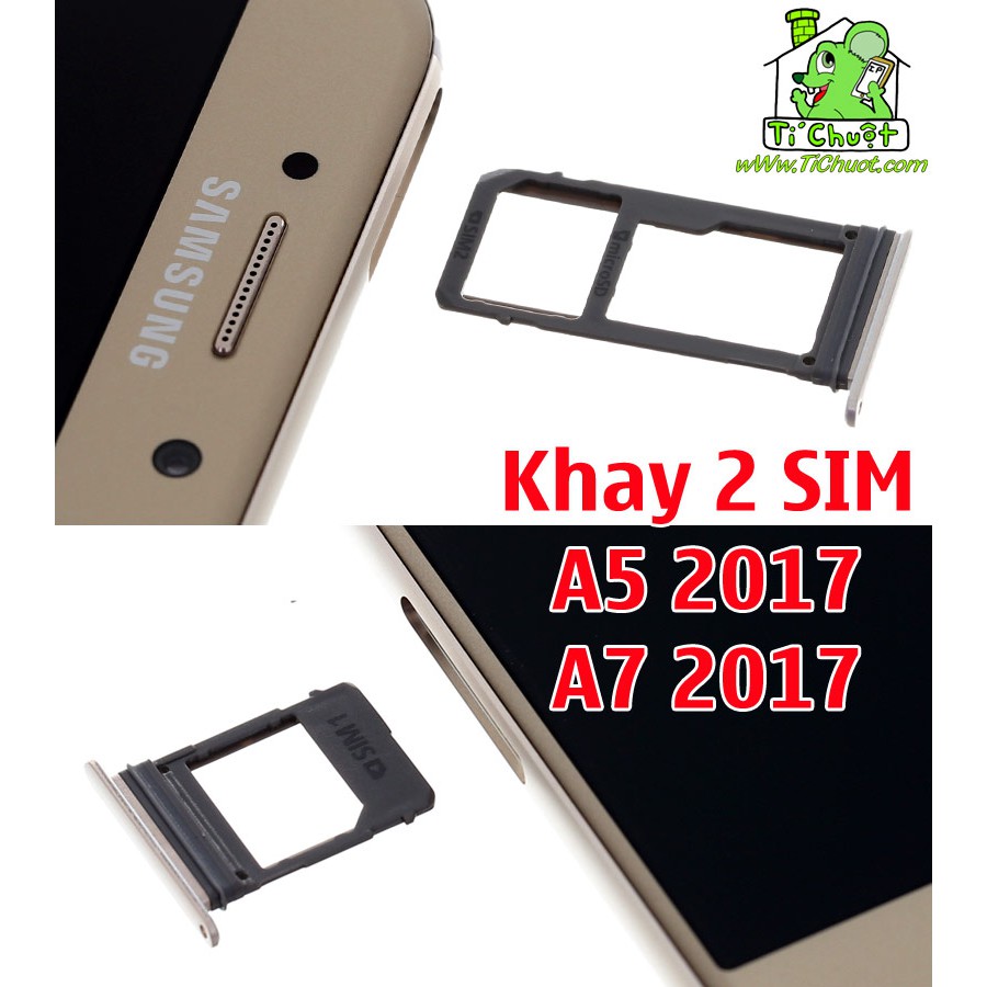 [Chính Hãng] Khay sim Samsung A5 2017/ A7 2017 ZIN A520 A720