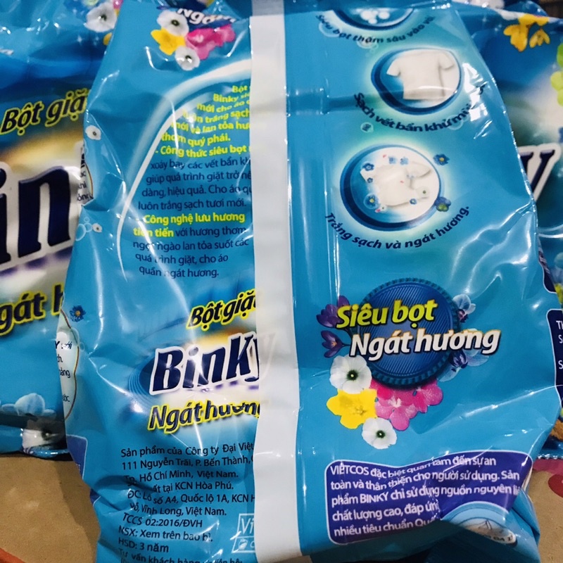 Bột Giặt BinKy 560g Siêu Bọt Ngát Hương