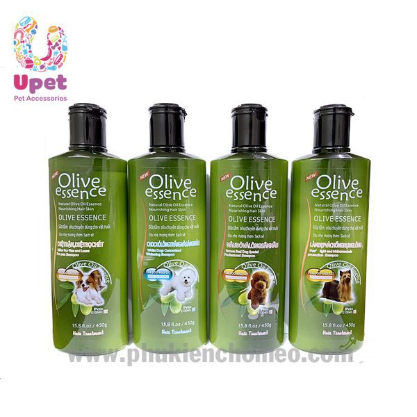 Sữa tắm chó mèo - Dầu tắm Olive 450ml giúp mền mượt lông, chăm sóc nuôi dưỡng lông, lưu hương lâu, an toàn khi sử dụng