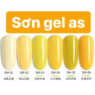 Sơn gel as vàng chanh- mã SM