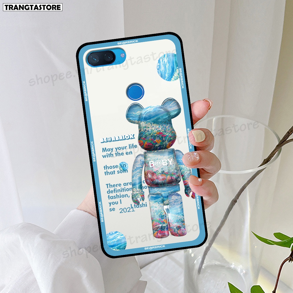 Ốp Xiaomi Mi 8 SE / Mi 8 Lite in hình gấu Bearbrick,Mountain,xanh,đen,đỏ giá rẻ